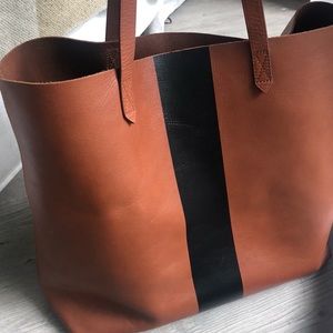 NWOT Madewell Stripe Transport Tote